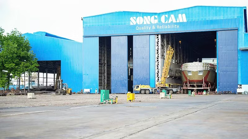 Năm 2025 Sông Cấm bàn giao 38 sản phẩm đóng mới, đạt doanh thu 1.373 tỷ đồng.