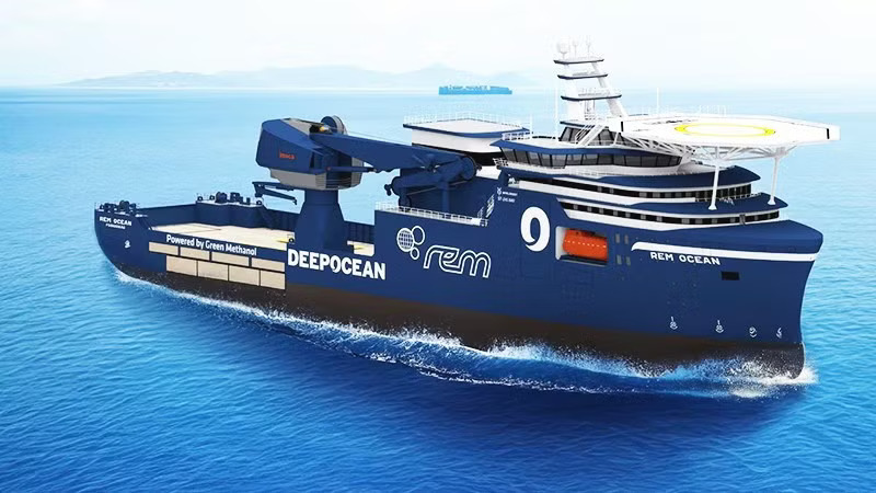 Thân tàu Rem Pioneer được đóng tại Công ty cổ phần Đóng tàu Sông Cấm.